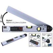 Aesco Mey Ithalat® Bts 12471 Dijital Açı Ölçerli Su Terazisi 40 cm