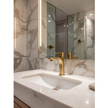 Emfa Aksesuar Antik Lavabo Bataryası - Modern Vintage Eskitme Lavabo Bataryası