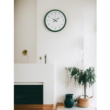 Aesco Mey Ithalat® 36 cm Yeşil Dekoratif Duvar Saati