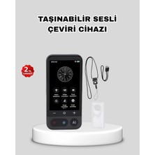 Aesco Mey Ithalat® Taşınabilir Akıllı Sesli Çeviri Cihazı – 139 Dil Desteği, Dokunmatik Ekran
