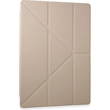 Aesco Mey Ithalat®  Samsung Galaxy Tab A9 Plus Kılıf Kalemlikli Mars Tablet Kılıfı - Rose Gold