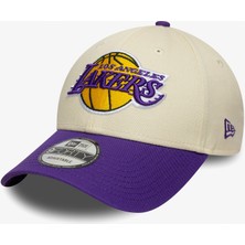 New Era Nba Colourblock 9forty Los Angeles Lakers Unisex Bej Şapka.-