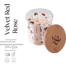 Fleur & Fume Everblend Melt Serisi - Velvet Red Rose - Kırmızı Gül Tomurcuklu Doğal Soya & Coconut Wax Melt