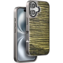 Aesco Mey Ithalat®  iPhone 16 Wave Kapak - Koyu Kahve
