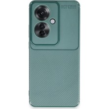 Aesco Mey Ithalat®   Reno 11F Kılıf Auto Focus Karbon Kapak - Koyu Yeşil
