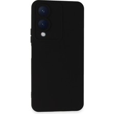 Aesco Mey Ithalat®  Vivo Y17S Kılıf Nano Içi Kadife Silikon - Siyah