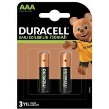 Aesco Mey Ithalat®   Şarj Edilebilir Pil 2'li Aaa 750 Mah