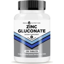 Meka Nutrition Çinko Glukonat 120 Tablet Zinc Gluconate 15 mg