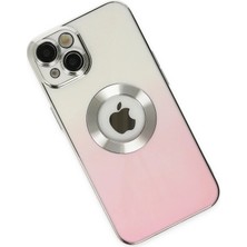 Gray Line Gry  iPhone 14 Plus Kılıf Best Silikon - Pembe Nel1