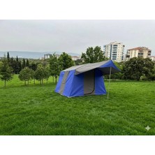 OBA ÇADIR 1 Odalı Kamp Çadırı 4 Kişilik ( Kapı Sineklikli )Mavi
