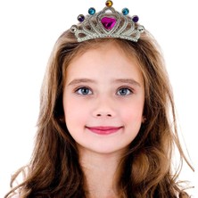 Gray Line Gry Gümüş Renk Taraklı Model Prenses Kraliçe Tacı 1 No 12X7 cm Nel1