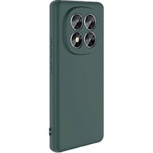 Gray Line Gry  Xiaomi Redmi Note 14 Pro 5g Kılıf Nano Içi Kadife Silikon - Koyu Yeşil Nel1