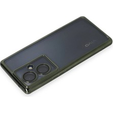 Gray Line Gry  Vivo V29 Lite Kılıf  Lensli Silikon - Yeşil Nel1