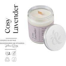 Cosy Lavender - Kokulu Premium Mum - Lavanta ve Pudralı Notaların Spa Etkisi Yaratan Huzuru