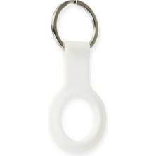 Gray Line Gry  Airtag Silikon Kılıf - Beyaz Nel1