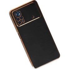 Gray Line Gry  Xiaomi Poco X4 Pro 5g Kılıf Volet Silikon - Siyah Nel1