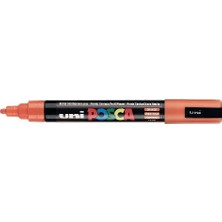 Uni Posca Pc-5m Turuncu Boyama Markörü 1.8-2.5 mm Özellikli Renkli Kalem