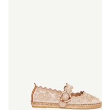 Yargıcı Nakış İşlemeli Mary Jane Espadril