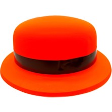 Gray Line Gry Neon Partisi Turuncu Renk Melon Plastik Parti Şapkası Nel1