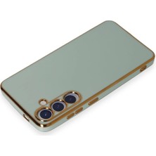 Gray Line Gry  Samsung Galaxy S24 Kılıf Volet Silikon - Açık Yeşil Nel1