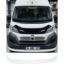 Otokap Universal Citroen Jumper 2014-2025 Ön Tampon Lip Eki Karlık Beyaz Piano Black Akrilik