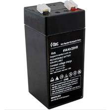 Orbus 4V 4AH Dik Akü 12V 4A Kapasite Standart Özellikler ve 45X100X45MM Boyutlar