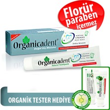 Organicadent Florürsüz Doğal Diş Macunu 75 ml Organik Tester Hediyeli Temizleyici Etki