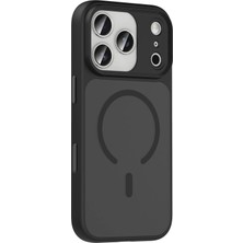 Gray Line Gry  Apple iPhone 17 Pro Megane Magsafe Kapak - Siyah Nel1