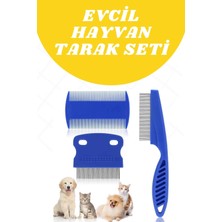 Aesco Mey Ithalat® Evcil Hayvan Tarak Seti 4'lü Bit Tarağı Ked Köpek Tüyüne Uygun