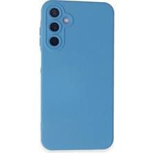 Aesco Mey Ithalat®  Samsung Galaxy A55 5g Kılıf Nano Içi Kadife Silikon - Mavi