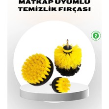 Aesco Mey Ithalat® 3’lü Matkap Ucu Fırça Seti – Derinlemesine Temizlik, Tüm Yüzeylerle Uyumlu