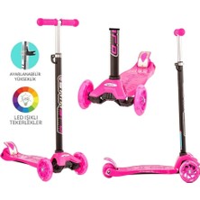 Aesco Mey Ithalat® Torutoys Maxi Twist Işıklı Scooter Pembe