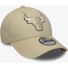 New Era Team Outline 9forty Chicago Bulls Unisex Bej Şapka.-