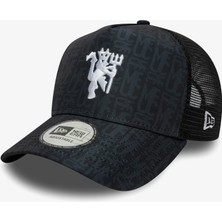 New Era Aop Trucker Manchester United Unisex Siyah Şapka.-