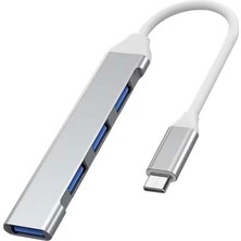 Aesco Mey Ithalat® Type-C USB Çoklayıcı Hub | 1x USB 3.0 + 3x USB 2.0 | Yüksek Hızlı Dönüştürücü Adaptö