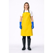 Bekiz Suni Deri Su Geçirmez Önlük Bulaşık Kasap Mermerci Endüstriyel Kullanım Için Sarı