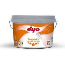 Aesco Mey Ithalat®  Beşyıldız Silikonlu Iç Dış Astar 3,5 kg Beyaz