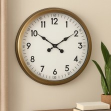 Aesco Mey Ithalat® 60 cm Eskitme Metal Dekoratif Duvar Saati