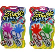 Aesco Mey Ithalat® Snap Hand Jaru 2'li Eğlenceli Yapışkan El 1 Paket