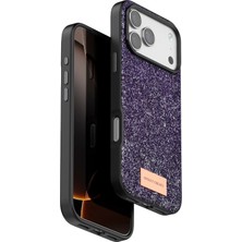 Aesco Mey Ithalat®  Apple iPhone 17 Pro Max Bright Simli Kapak - Derin Mor