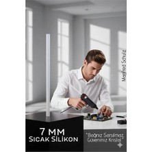Aesco Mey Ithalat® 7mm Ince Ultra-Şeffaf Profesyonel Sıcak Silikon – Kristal Berraklığında Güçlü Yapışkan