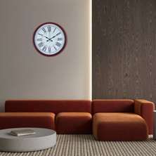 Aesco Mey Ithalat® Kırmızı 36 cm Duvar Saati