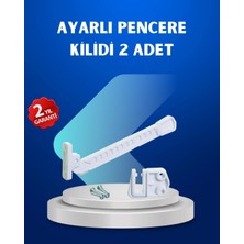 Aesco Mey Ithalat® Pencere Güvenlik Kilidi Açılma Sınırlayıcı Aparat 2 Adet