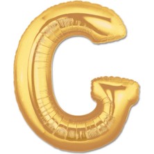 Aesco Mey Ithalat® G Harf Folyo Balon Altın Renk  40 Inç