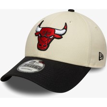 New Era Nba Colourblock 9forty Chicago Bulls Unisex Bej Şapka.-