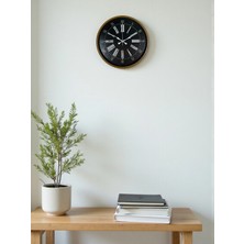 Aesco Mey Ithalat® 36 cm Kahverengi Dekoratif Duvar Saati