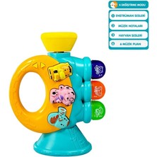 Aesco Mey Ithalat® JLG-855-38A Işıklı ve Müzikli Trompet Bebek -Vrd