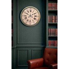 Aesco Mey Ithalat® Nostalji Stil 40 cm Metal Eskitme Duvar Saati