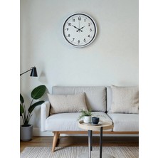 Aesco Mey Ithalat® 36 cm Beyaz Dekoratif Duvar Saati