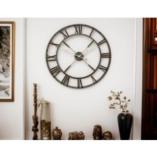 Aesco Mey Ithalat® Eskitme Stil 73 cm Duvar Saati